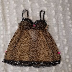 Victoria's Secret Cheetah Baby Doll size S